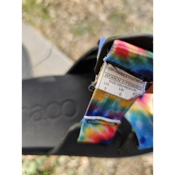 Chaco Women's Chillos Multicolor Tie Dye Slip On Slide Sandals - Size 8 - Picture 6 of 6